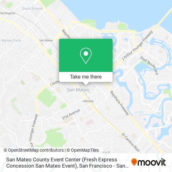 San Mateo County Event Center (Fresh Express Concession San Mateo Event) map
