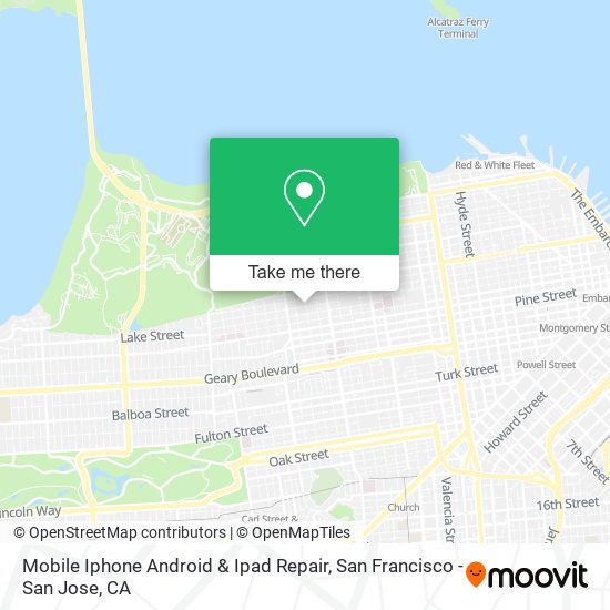 Mobile Iphone Android & Ipad Repair map