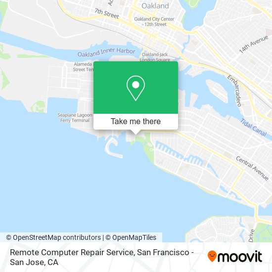 Remote Computer Repair Service map