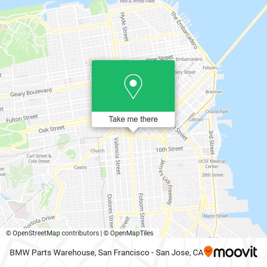 BMW Parts Warehouse map