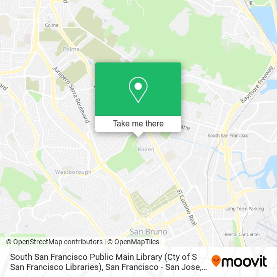 Mapa de South San Francisco Public Main Library (Cty of S San Francisco Libraries)