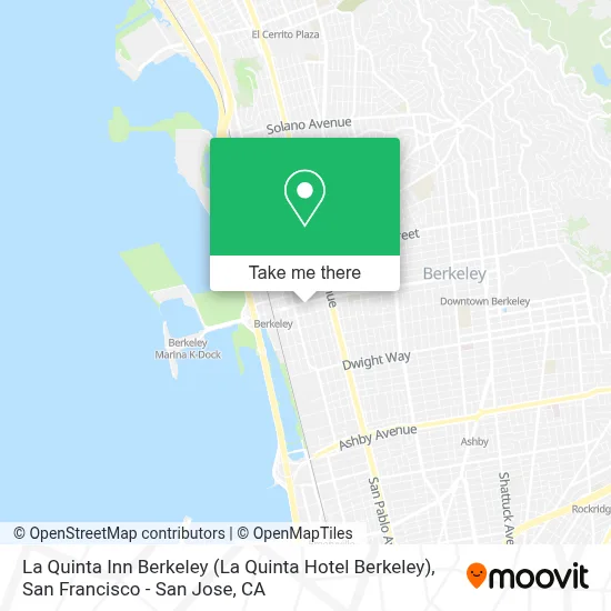La Quinta Inn Berkeley map