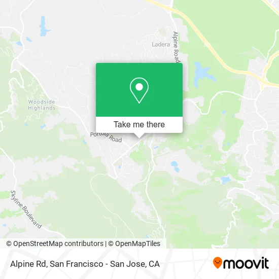 Alpine Rd map