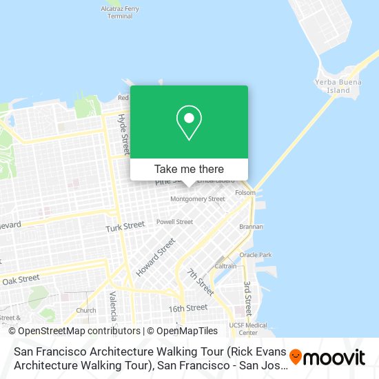 San Francisco Architecture Walking Tour (Rick Evans Architecture Walking Tour) map