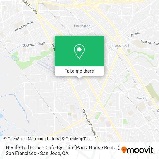 Mapa de Nestle Toll House Cafe By Chip (Party House Rental)