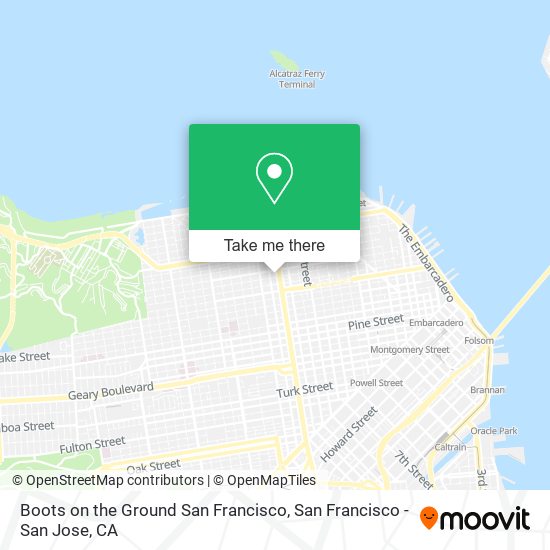 Boots on the Ground San Francisco map