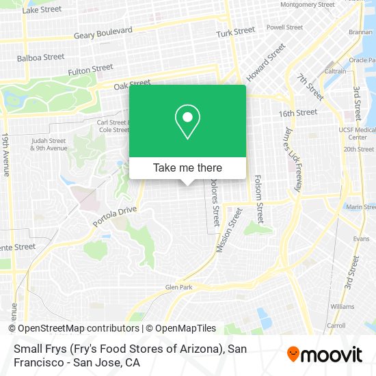 Small Frys (Fry's Food Stores of Arizona) map