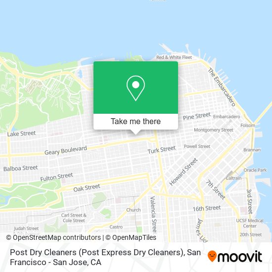 Mapa de Post Dry Cleaners