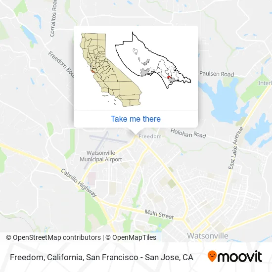 Mapa de Freedom, California