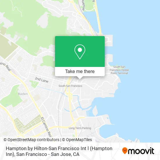 Mapa de Hampton by Hilton-San Francisco Int l (Hampton Inn)