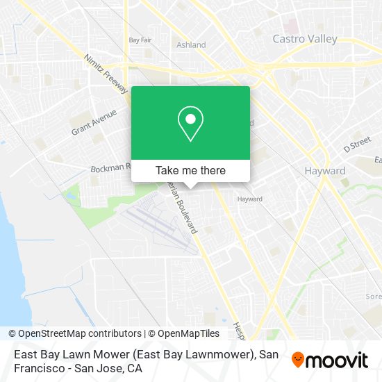 Mapa de East Bay Lawn Mower (East Bay Lawnmower)