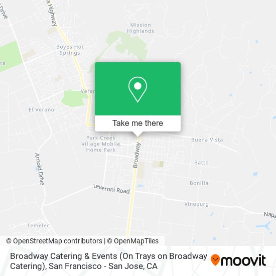 Mapa de Broadway Catering & Events (On Trays on Broadway Catering)