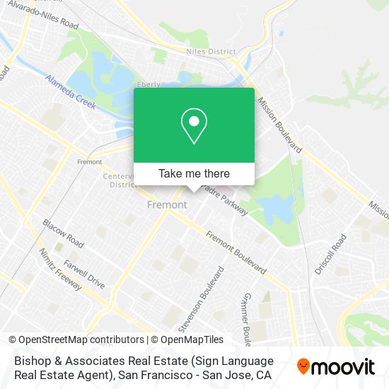 Mapa de Bishop & Associates Real Estate (Sign Language Real Estate Agent)