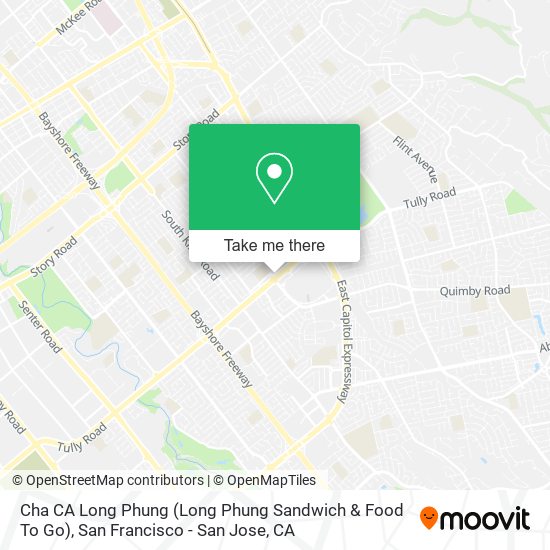 Mapa de Cha CA Long Phung (Long Phung Sandwich & Food To Go)