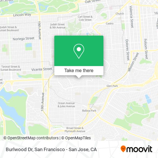 Burlwood Dr map