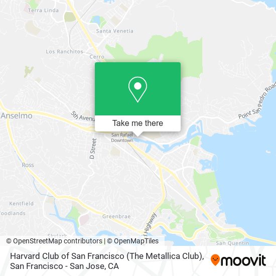 Harvard Club of San Francisco (The Metallica Club) map
