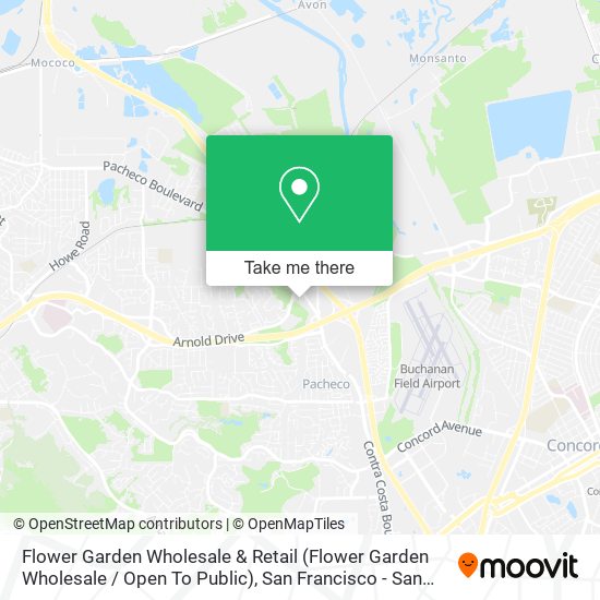 Mapa de Flower Garden Wholesale & Retail (Flower Garden Wholesale / Open To Public)