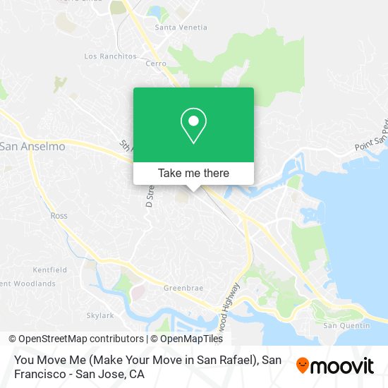 You Move Me (Make Your Move in San Rafael) map