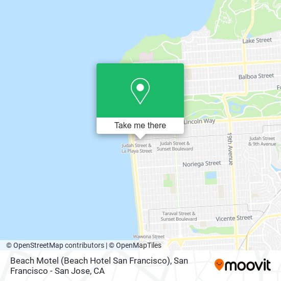 Beach Motel (Beach Hotel San Francisco) map