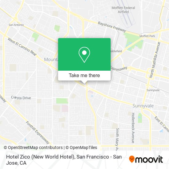 Mapa de Hotel Zico (New World Hotel)