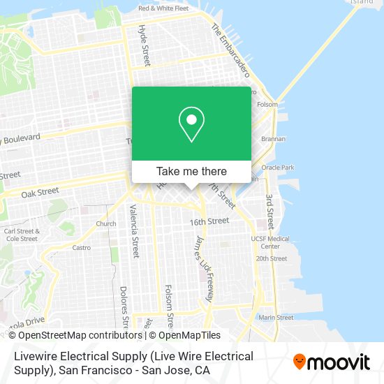 Mapa de Livewire Electrical Supply (Live Wire Electrical Supply)