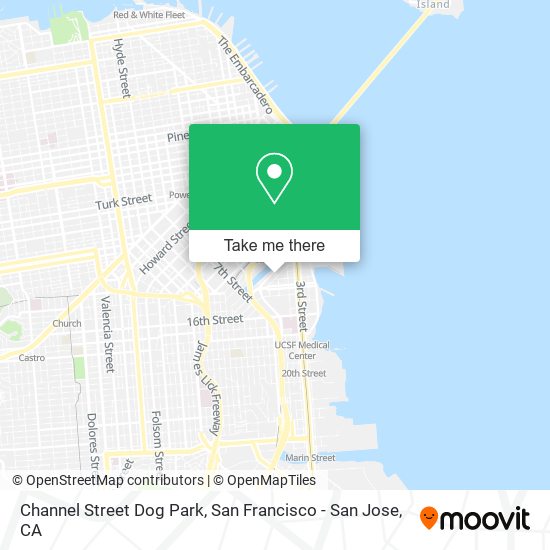 Channel Street Dog Park map