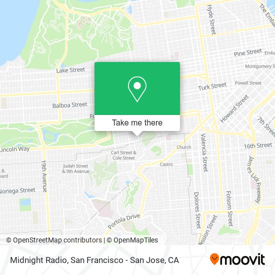 Mapa de Midnight Radio