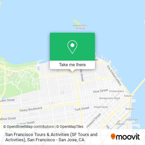 Mapa de San Francisco Tours & Activities (SF Tours and Activities)