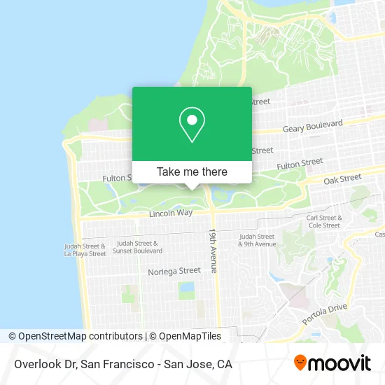 Overlook Dr map