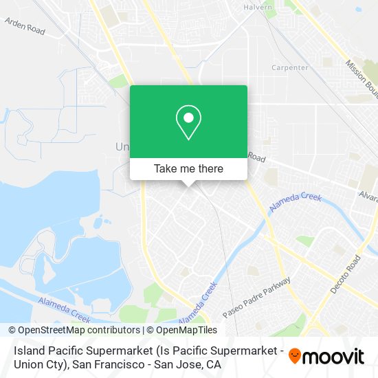 Mapa de Island Pacific Supermarket (Is Pacific Supermarket - Union Cty)