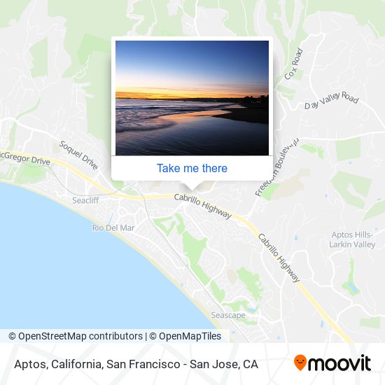 Mapa de Aptos, California