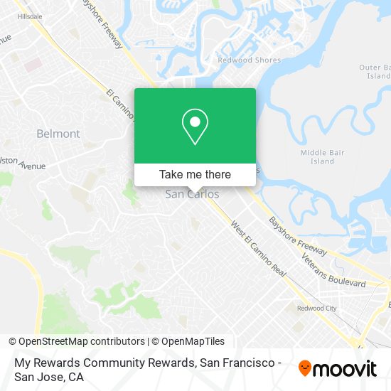 Mapa de My Rewards Community Rewards