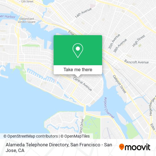 Alameda Telephone Directory map