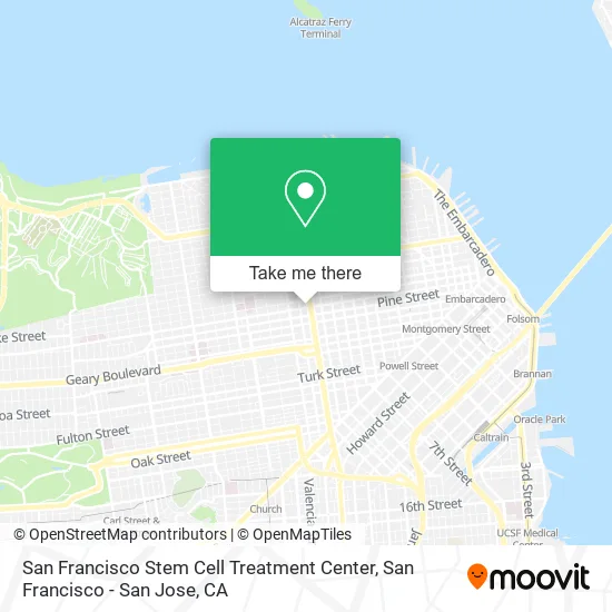 Mapa de San Francisco Stem Cell Treatment Center