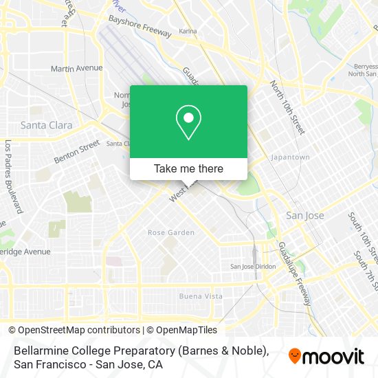 Bellarmine College Preparatory (Barnes & Noble) map