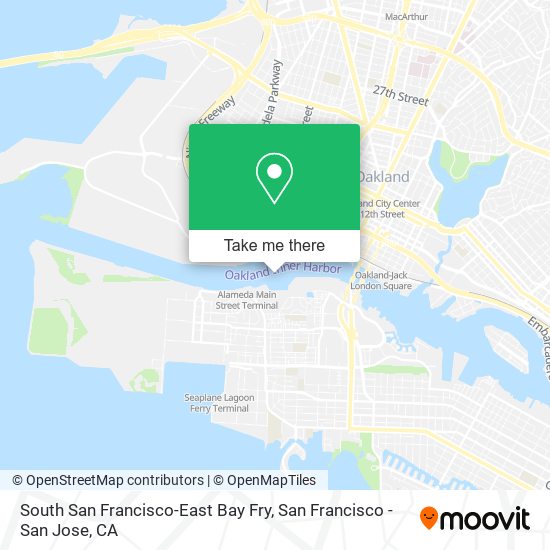 Mapa de South San Francisco-East Bay Fry