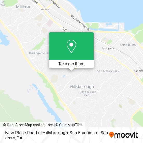 Mapa de New Place Road in Hillsborough