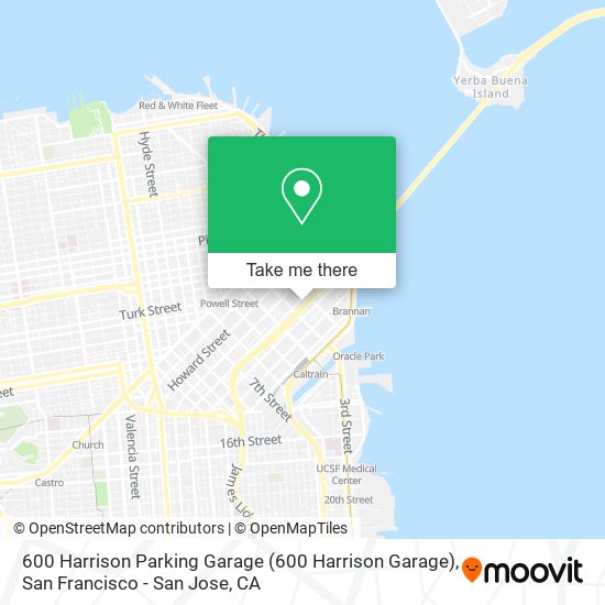 600 Harrison Parking Garage map