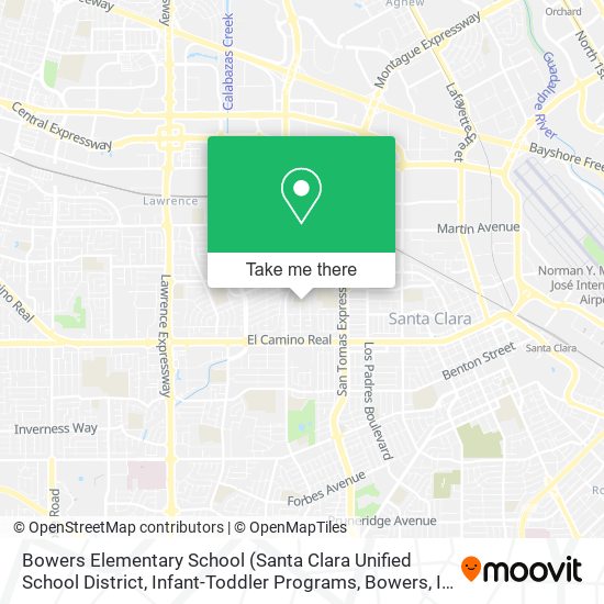 Bowers Elementary School map