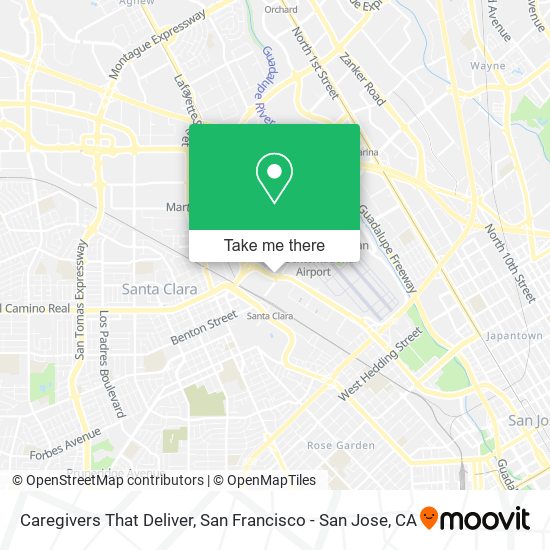 Caregivers That Deliver map