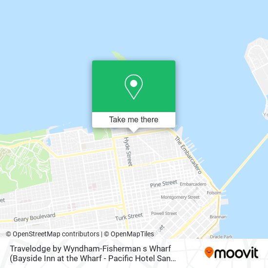 Travelodge by Wyndham-Fisherman s Wharf (Bayside Inn at the Wharf - Pacific Hotel San Francisco) map