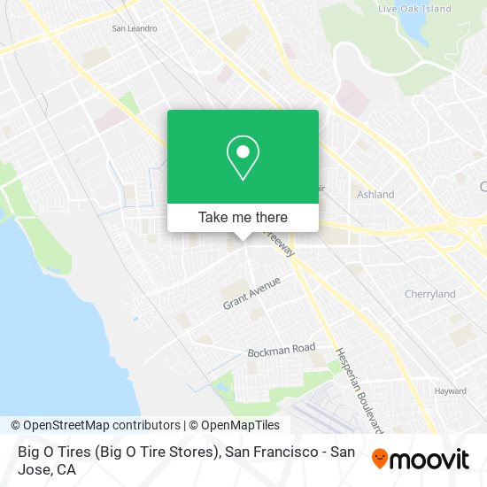 Big O Tires (Big O Tire Stores) map