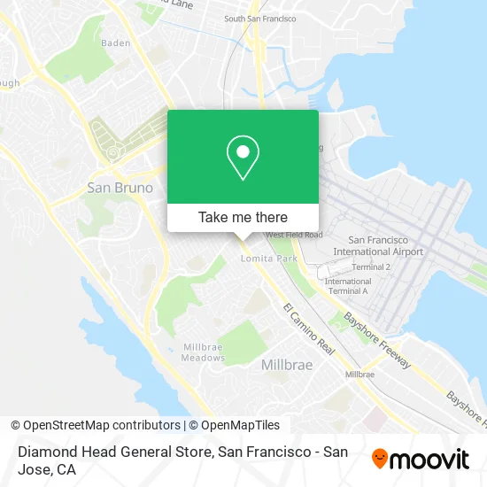Diamond Head General Store map