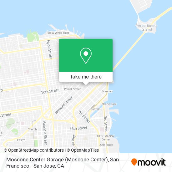 Mapa de Moscone Center Garage