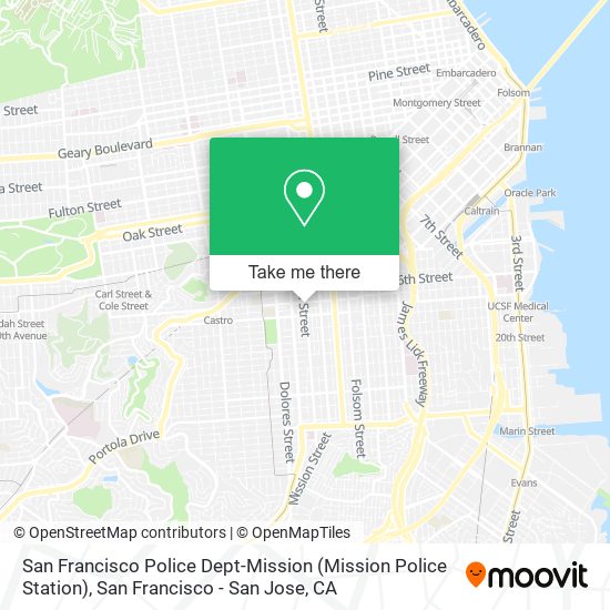 Mapa de San Francisco Police Dept-Mission (Mission Police Station)