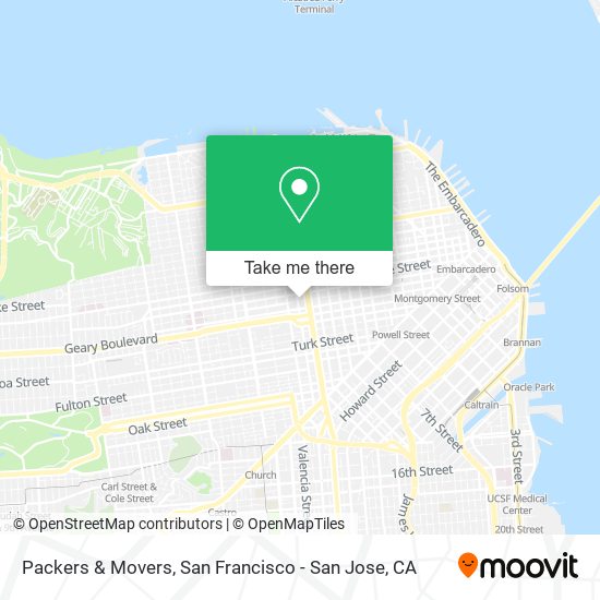 Packers & Movers map