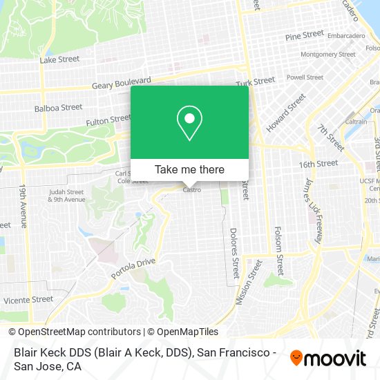 Blair Keck DDS (Blair A Keck, DDS) map