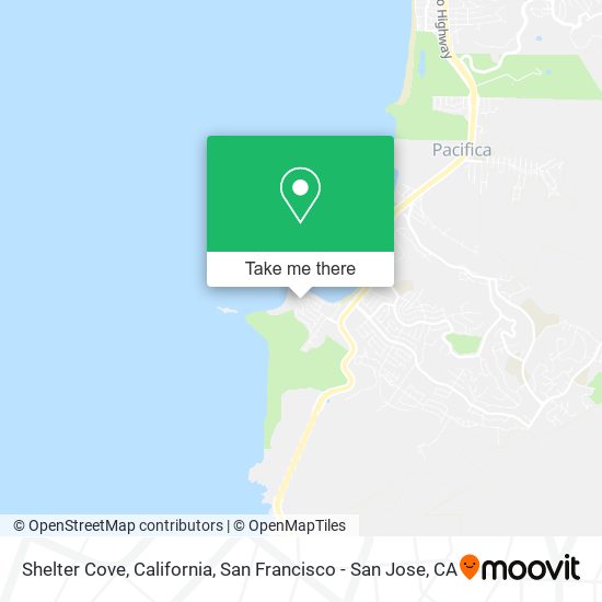 Mapa de Shelter Cove, California