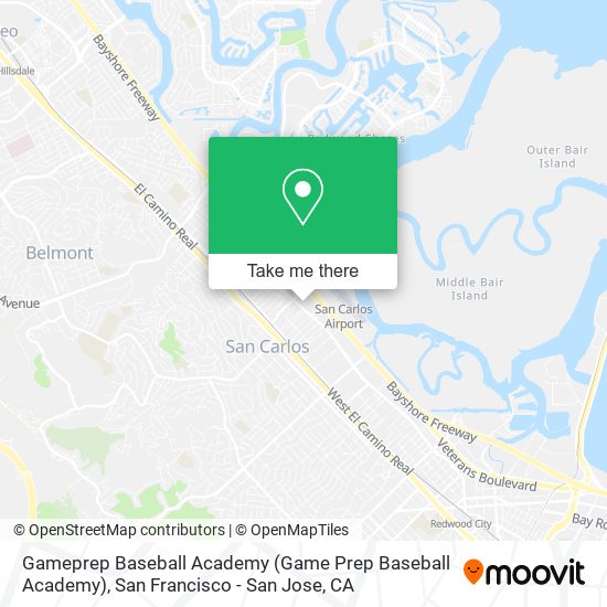 Gameprep Baseball Academy (Game Prep Baseball Academy) map