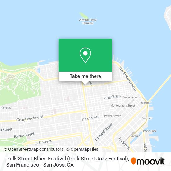 Mapa de Polk Street Blues Festival